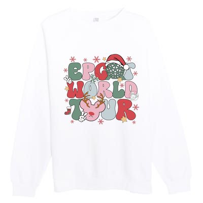 Epcot World Christmas Xmas Holiday Premium Crewneck Sweatshirt