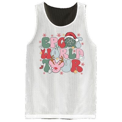 Epcot World Christmas Xmas Holiday Mesh Reversible Basketball Jersey Tank