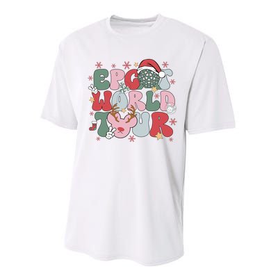 Epcot World Christmas Xmas Holiday Performance Sprint T-Shirt