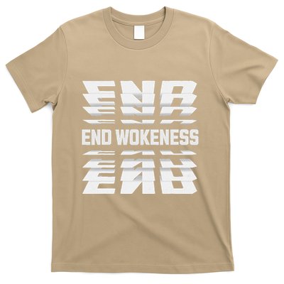 End Wokeness Conservative Political Humor Trump 2024 Funny T-Shirt