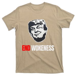 End Wokeness Conservative Political Humor Trump 2024 Funny T-Shirt