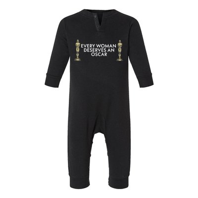 Every Woman Deserves An Oscar Infant Fleece One Piece