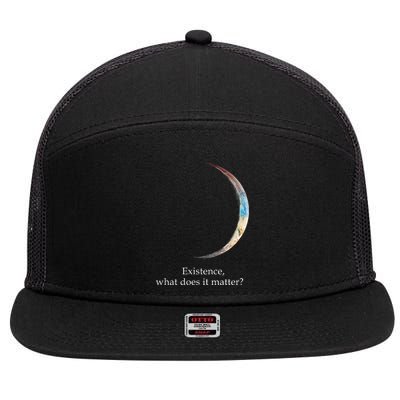 Existence What Does It Matter Astronomy Physics 7 Panel Mesh Trucker Snapback Hat