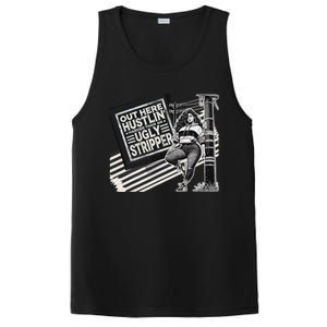 Empowered Woman Distressed Motivational Design PosiCharge Competitor Tank