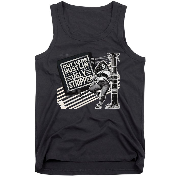 Empowered Woman Distressed Motivational Design Tank Top