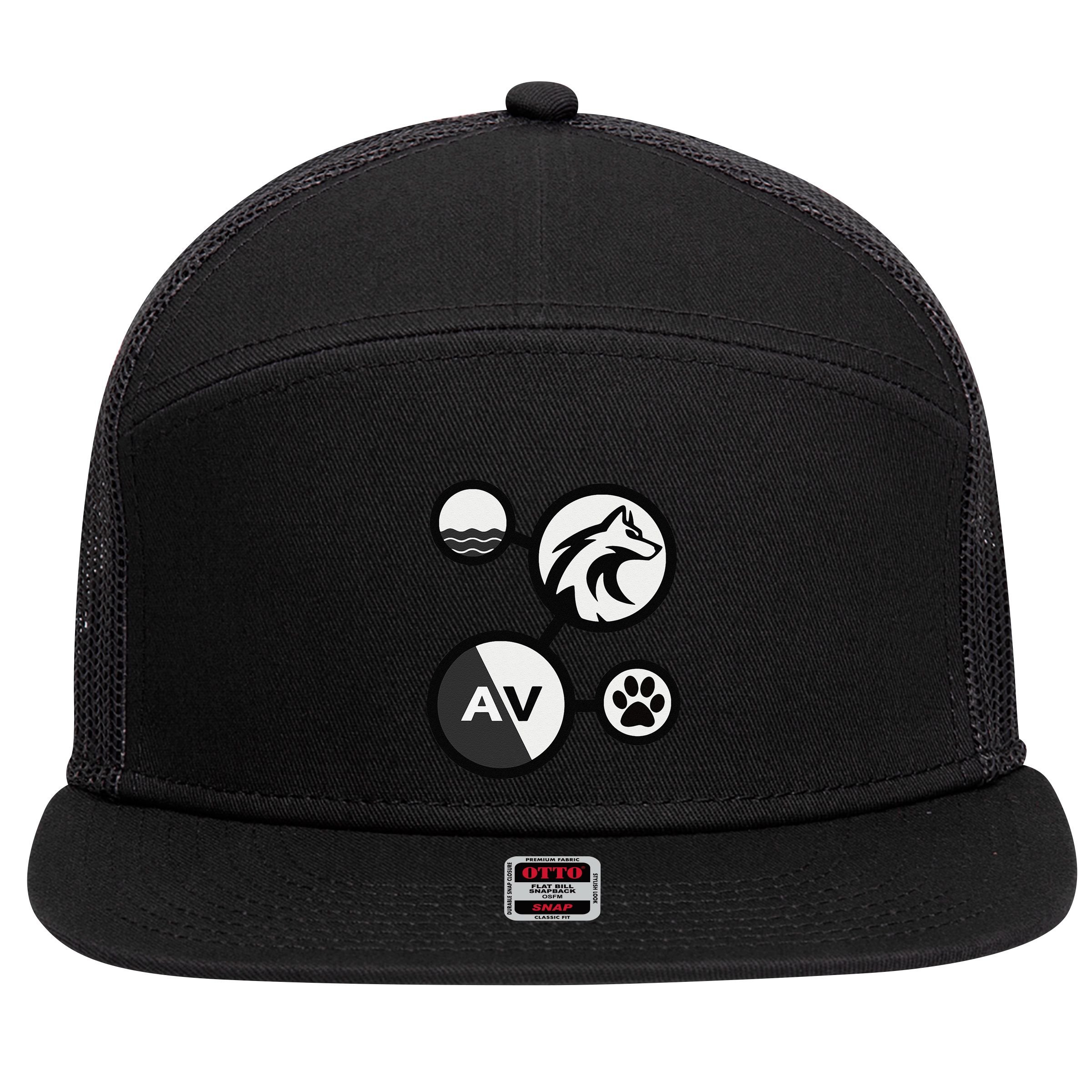 Elemental Waterwolf 7 Panel Mesh Trucker Snapback Hat