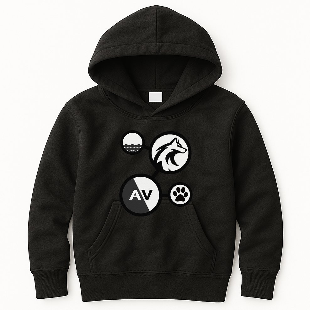 Elemental Waterwolf Kids Hoodie