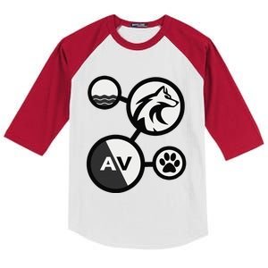 Elemental Waterwolf Kids Colorblock Raglan Jersey