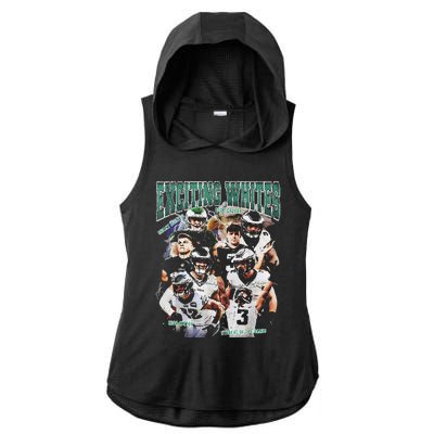 Exciting Whites Ladies PosiCharge Tri-Blend Wicking Draft Hoodie Tank