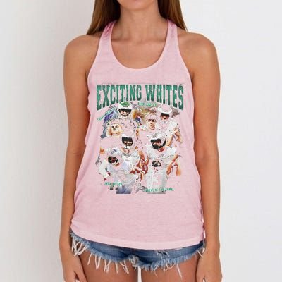 Exciting Whites Women's Knotted Racerback Tank