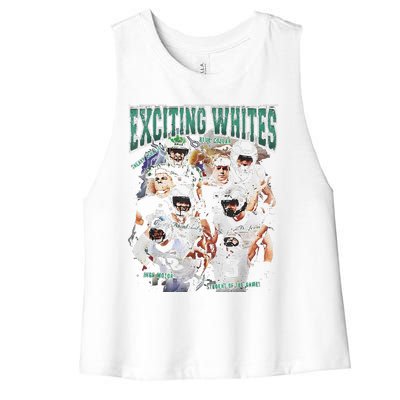 Exciting Whites Women's Racerback Cropped Tank