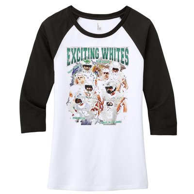 Exciting Whites Women's Tri-Blend 3/4-Sleeve Raglan Shirt