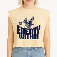 Enemy Within Garment-Dyed Women's Muscle Tee