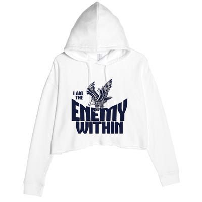 Enemy Within Crop Fleece Hoodie
