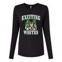 Exciting Whites Womens Cotton Relaxed Long Sleeve T-Shirt