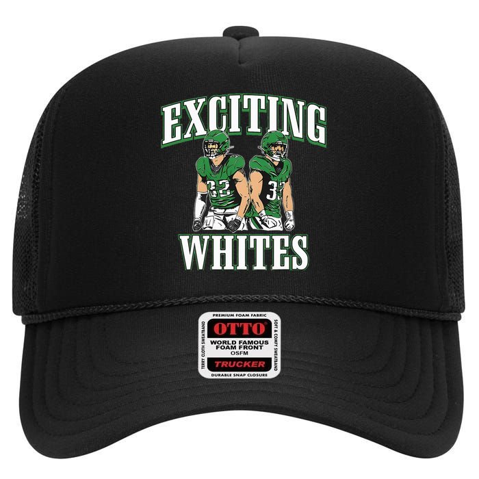 Exciting Whites High Crown Mesh Back Trucker Hat