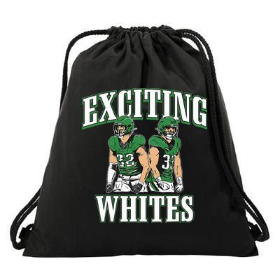 Exciting Whites Drawstring Bag