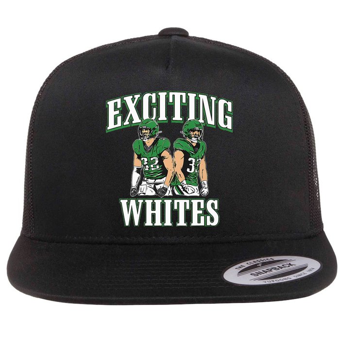 Exciting Whites Flat Bill Trucker Hat