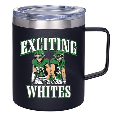Exciting Whites 12oz Stainless Steel Coffee Mug