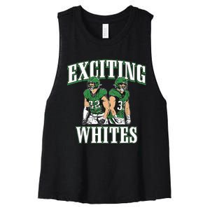 Exciting Whites Women's Racerback Cropped Tank