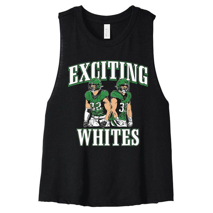 Exciting Whites Women's Racerback Cropped Tank