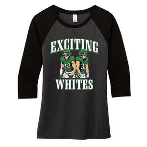 Exciting Whites Women's Tri-Blend 3/4-Sleeve Raglan Shirt