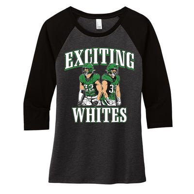 Exciting Whites Women's Tri-Blend 3/4-Sleeve Raglan Shirt