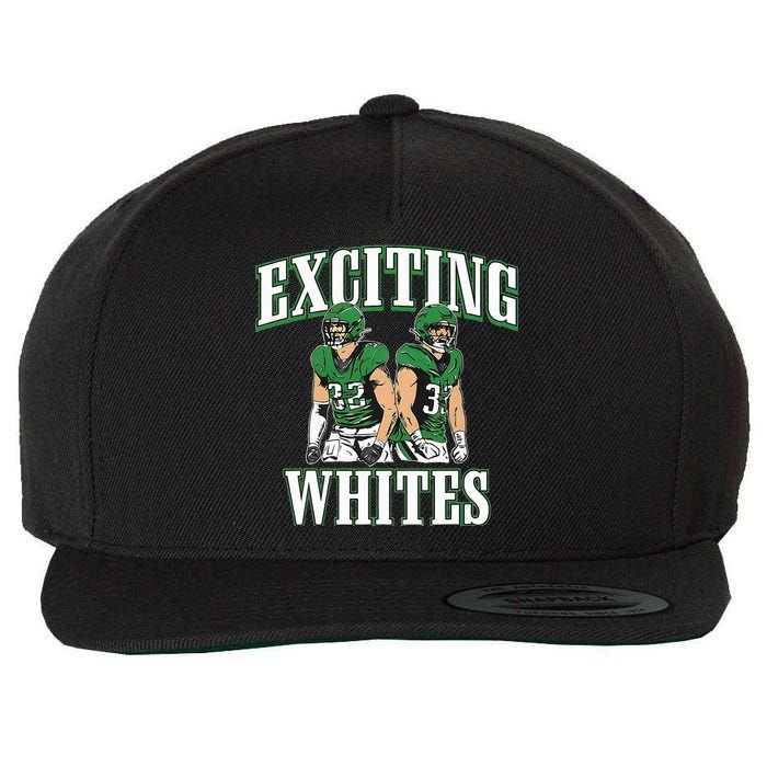 Exciting Whites Wool Snapback Cap