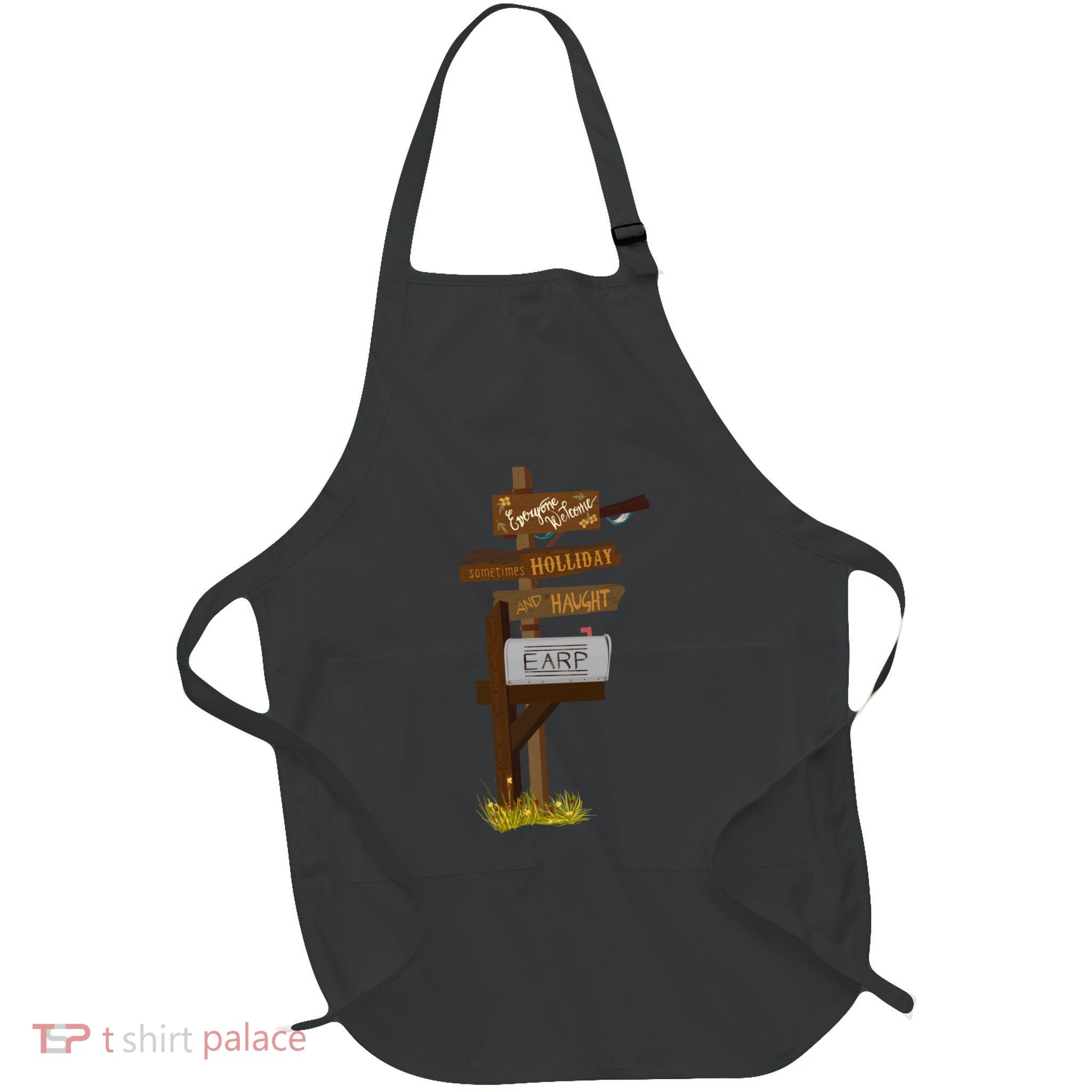 Everyone Welcome Full-Length Apron With Pockets