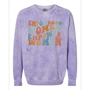 Empowered Women Empower Women The Safe Center Colorblast Crewneck Sweatshirt