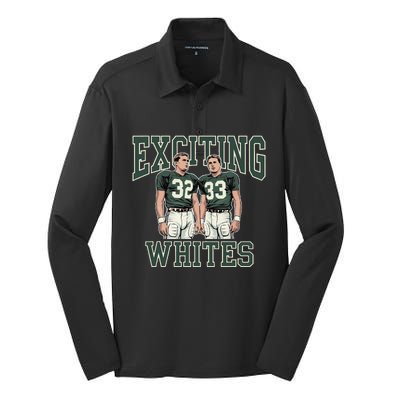 Exciting Whites Exciting Whites Exciting Whites Silk Touch Performance Long Sleeve Polo