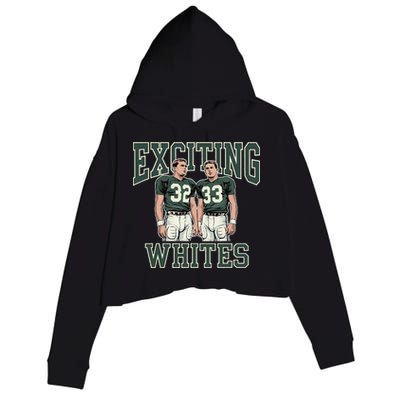 Exciting Whites Exciting Whites Exciting Whites Crop Fleece Hoodie