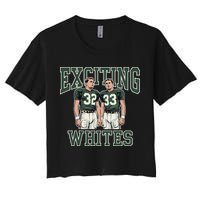 Exciting Whites Exciting Whites Exciting Whites Women's Crop Top Tee