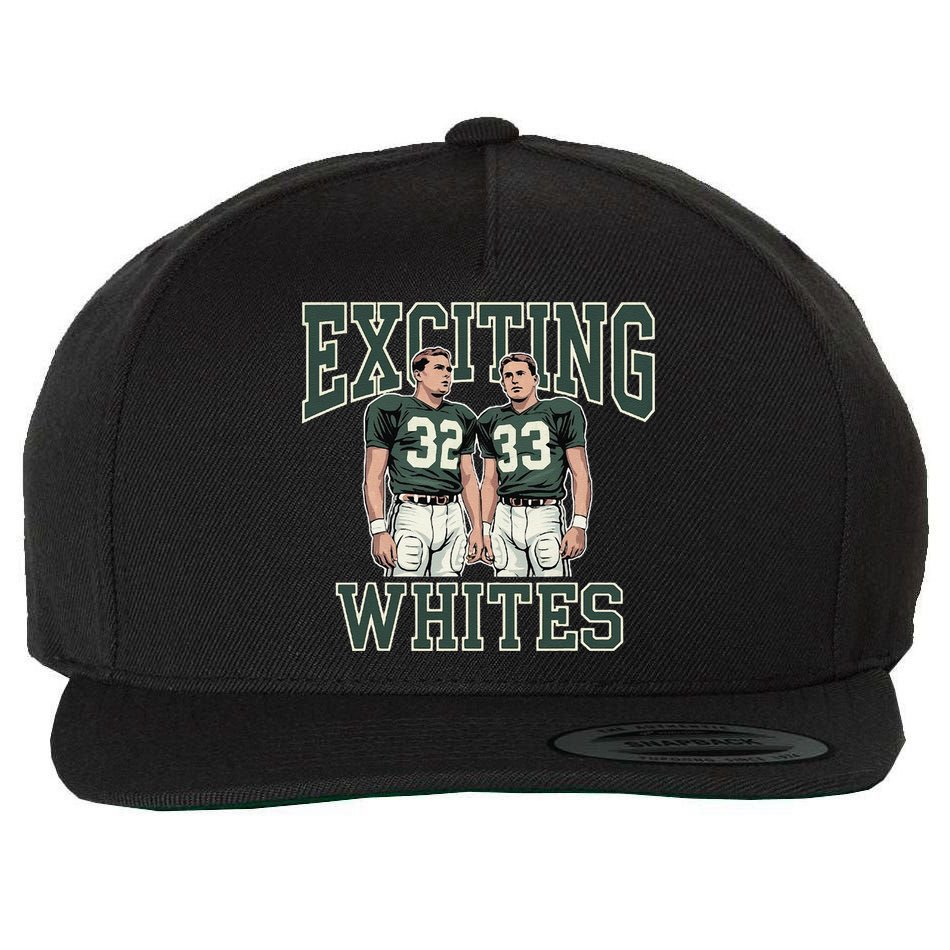 Exciting Whites Exciting Whites Exciting Whites Wool Snapback Cap