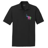 Elephant With Flower Metastatic Breast Cancer Awareness PosiCharge RacerMesh Polo