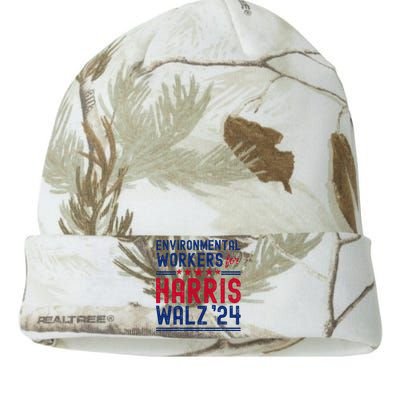 Environmentalists Workers For Harris Walz 2024 Kati Licensed 12" Camo Beanie