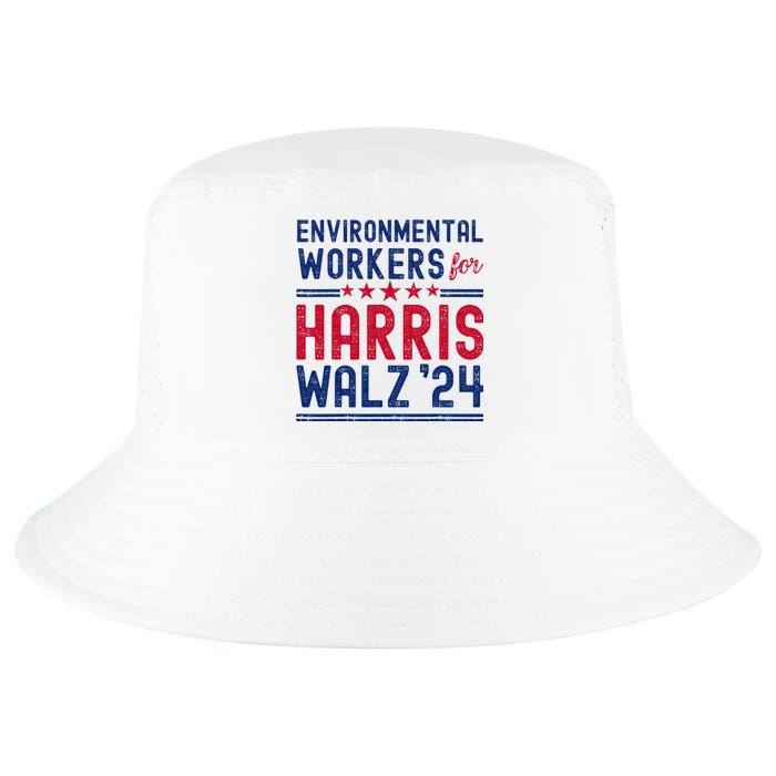 Environmentalists Workers For Harris Walz 2024 Cool Comfort Performance Bucket Hat