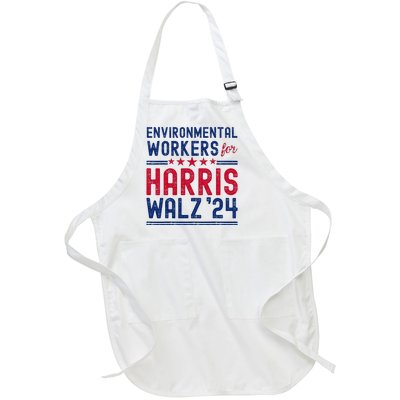 Environmentalists Workers For Harris Walz 2024 Full-Length Apron With Pockets