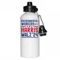 Environmentalists Workers For Harris Walz 2024 Aluminum Water Bottle