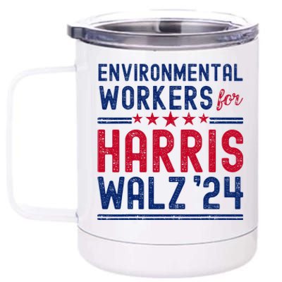 Environmentalists Workers For Harris Walz 2024 12 oz Stainless Steel Tumbler Cup