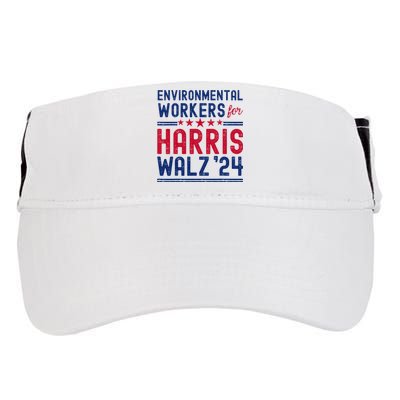 Environmentalists Workers For Harris Walz 2024 Adult Drive Performance Visor