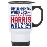 Environmentalists Workers For Harris Walz 2024 Stainless Steel Travel Mug