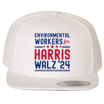 Environmentalists Workers For Harris Walz 2024 Wool Snapback Cap