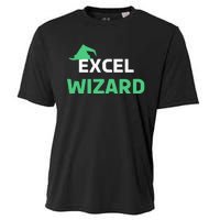 Excel Wizard Funny Spreadsheet Excel Humor Cooling Performance Crew T-Shirt