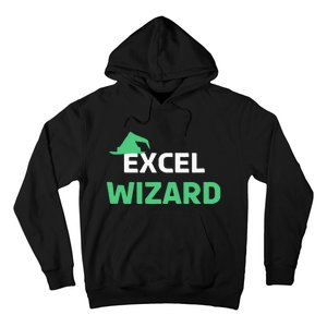 Excel Wizard Funny Spreadsheet Excel Humor Hoodie