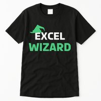 Excel Wizard Funny Spreadsheet Excel Humor Tall T-Shirt