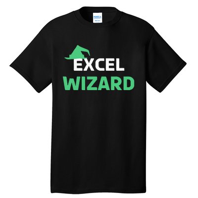 Excel Wizard Funny Spreadsheet Excel Humor Tall T-Shirt