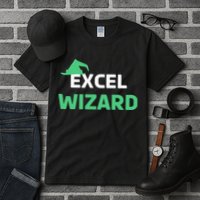 Excel Wizard Funny Spreadsheet Excel Humor Tall T-Shirt