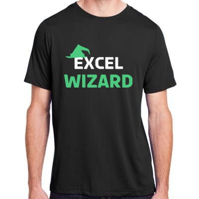 Excel Wizard Funny Spreadsheet Excel Humor Adult ChromaSoft Performance T-Shirt