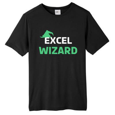 Excel Wizard Funny Spreadsheet Excel Humor Tall Fusion ChromaSoft Performance T-Shirt